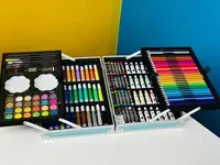 145 Piece Art Studio Colouring Briefcase Art Painting With Aluminum Case - Image 4