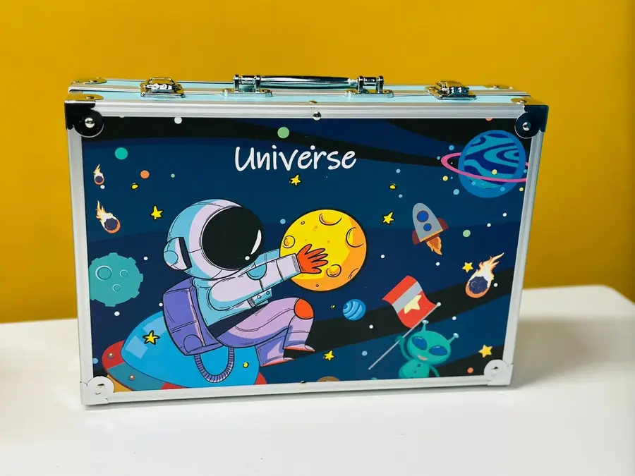 145 Piece Art Studio Colouring Briefcase Art Painting With Aluminum Case - Image 2