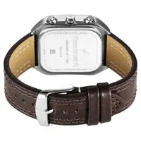 Original Fastrack Brown Leather Strap for Fastrack 3270SL03 Fleek Quartz Multifunction Watch - Image 3