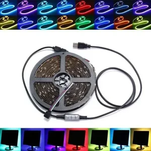 0.5/1/2/3/4/5M USB Waterproof RGB SMD5050 LED Strip Light Bar