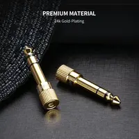 3.5mm Female to 6.5mm Male Audio Headset Microphone Guitar Recording - Image 3