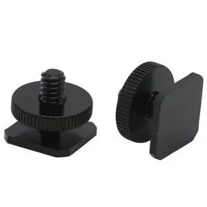 1/4 inch Tripod Mount Screw Flash Hot Shoe Adapter Stand for Camera Studio Accessory (1pc)